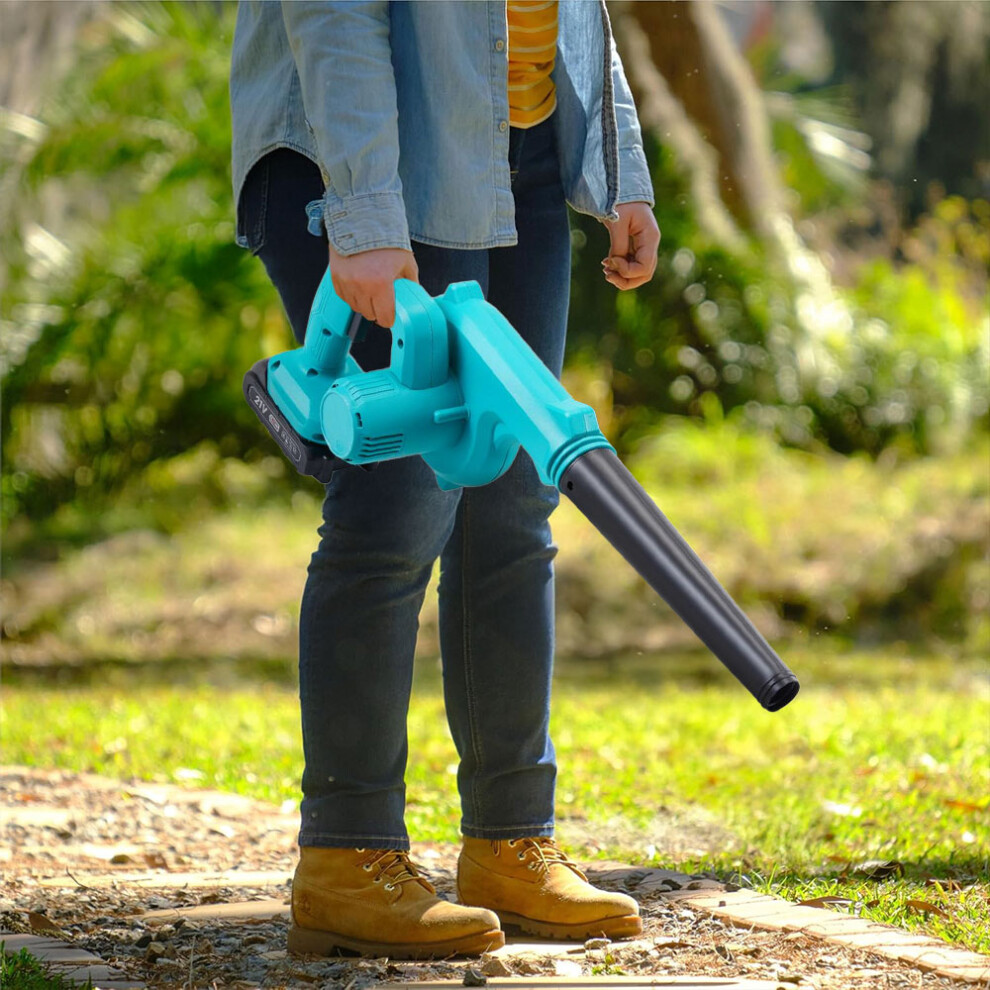 21V Cordless Handheld Leaf Blower and Vacuum with Battery and Charger