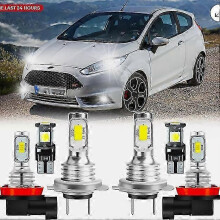 Für Ford Fiesta MK7 6X 100W Helle Weiße LED Abblendlicht/Nebel/Seite Scheinwerfer Birnen Set