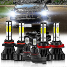 Für 2011-2018 Ram 1500 2500 3500 Abblend- und Fernlicht H11 9005 LED-Scheinwerfer + 9145 Nebelscheinwerfer-Kit