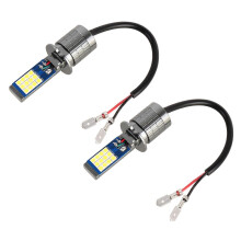 H3 2 stuks DC12-24V / 10,5W automistlampen met 24 LED's SMD-3030 & constante stroom, doosverpakking