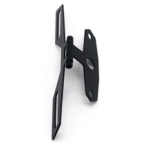 Motorcycle Folding License Plate Holder Adjustable Tail Rear Light Bracket Rack 2