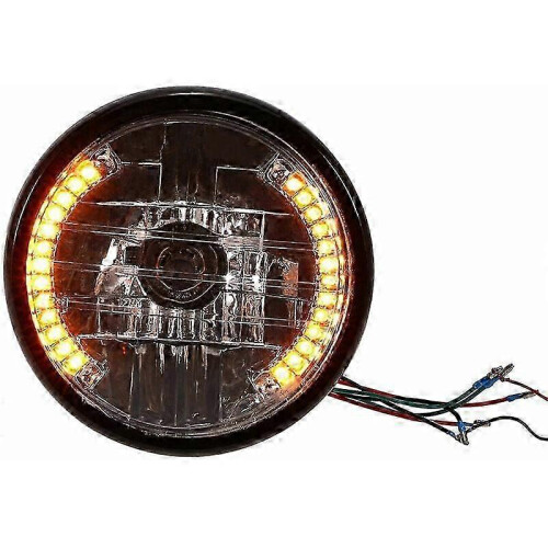7 runde Motorrad Scheinwerfer LED Blinker Blaulicht Universal, Modell: 24 & My 2