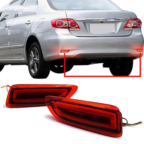 2Pcs/Pair Led Car Lights Rear Bumper Reflector Light Led 1