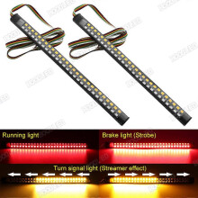 2 Stück Motorrad LED Rückblinker Bremslicht Stopp Tagfahrlicht für Motorrad ATV, wasserdicht