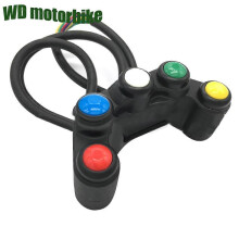 Interruptor universal de 7/8" para motocicletas y ATV, bicicletas eléctricas, scooters, faros antiniebla,