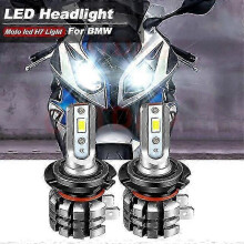Kit fari a LED per S1000RR e HP4 2010-2018 - 2 lampadine H7, 9600 lm, compatibile con Canbus, abbaglianti/anabbaglianti