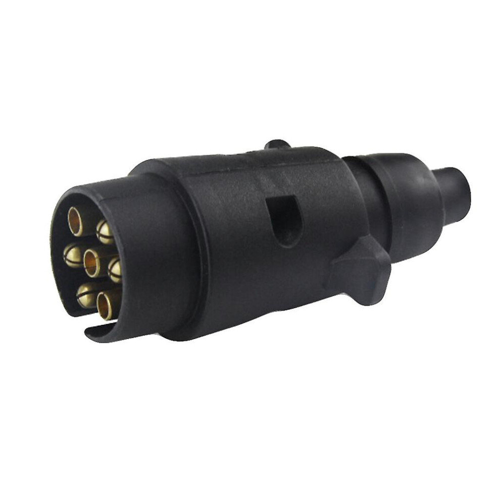 Adaptateur de connecteur électrique à 7 broches en plastique pour voiture, camping-car, camion, remorque