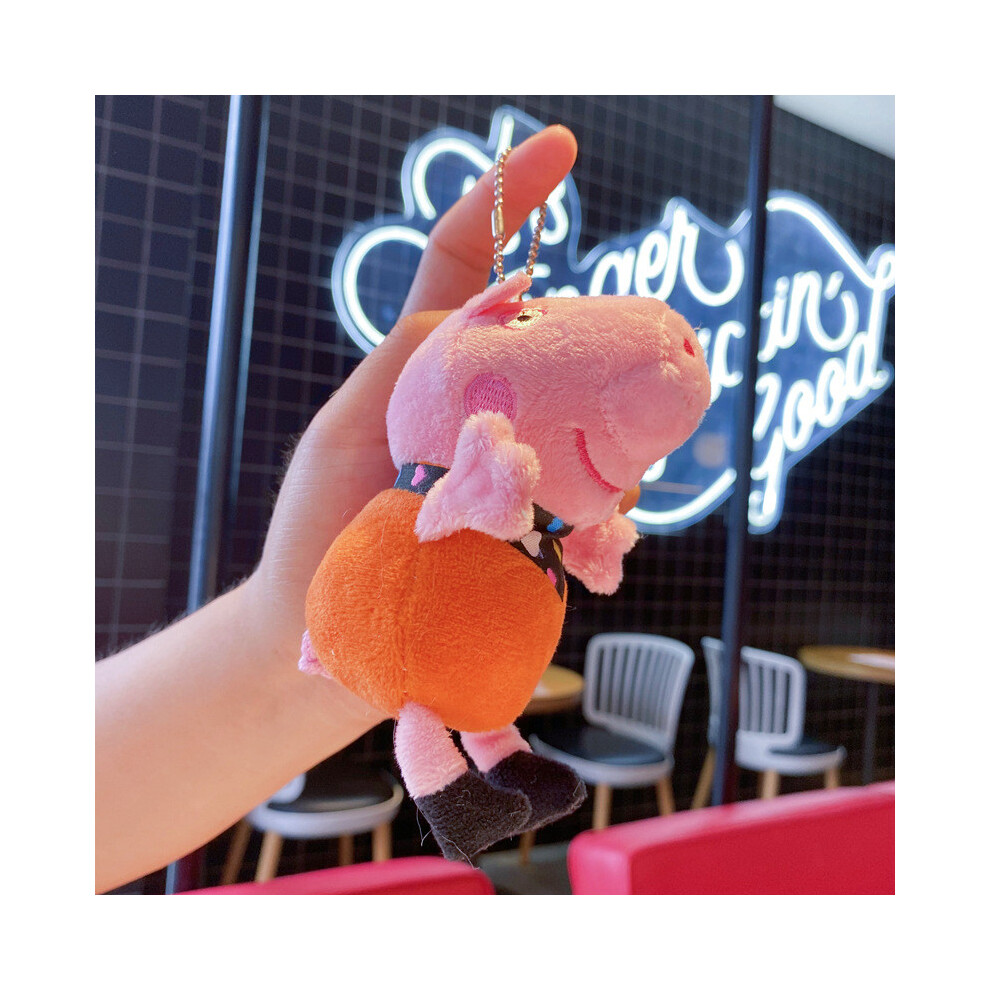 (Orange) Peppa Plush Pig Keychain Toys Cartoon Doll Backpack Pendant Kids Cute Gifts-image-OPC-PHNVQN8-NEW