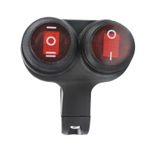 Interruptor de faro de manillar de motocicleta de 22 mm, luz antiniebla, luz de punto, interruptor doble