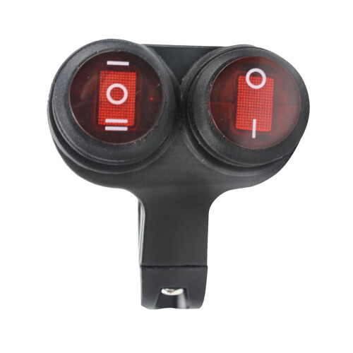 22mm Motorcycle Handlebar Headlight Switch Fog Lamp Spot Light Dual Switch