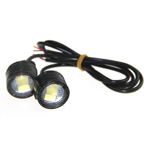 Exquisite 2pcs Motorcycle Led Headlight Motorcycle Handlebar Spotlight Warning Brake Aluminum Shell 1