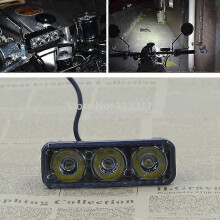 Fari anteriori per moto universali impermeabili squisiti DC12V-80V con 3 faretti a LED per Honda