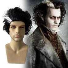 Sweeney The Todd Demon Barber Of Fleet Street Cosplay Wig Halloween Party Hair