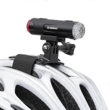 Fahrradhelmlampe, Doppelkopf, Vorne/Hinten, USB-aufladbarer Fahrradhelm-Scheinwerfer
