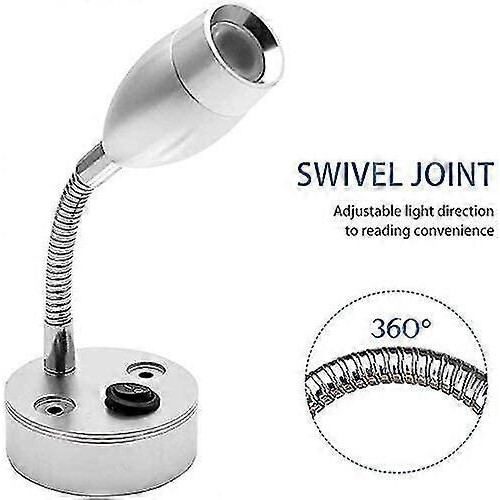 Spot Light Switch Campervan Caravan Small Boat Caravan Light (silver) (1pcs) 2