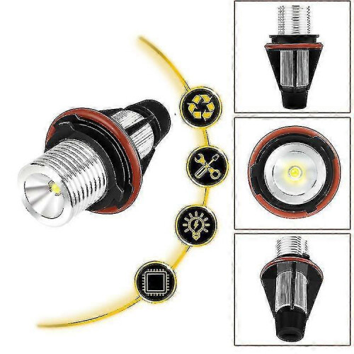2 lâmpadas LED Angel Eyes para E39 E53 E60 E61 E63 E64 E65 E66 E87 525i 530i Xi 545i M5 2
