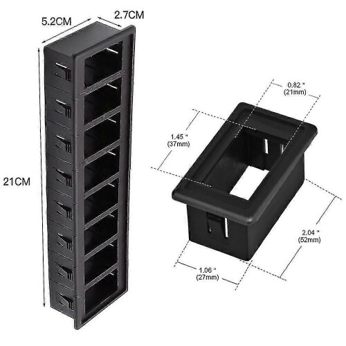Kit de boîtier de support d'interrupteur, fabrication soignée et anticorrosion, adapté aux camions, 2