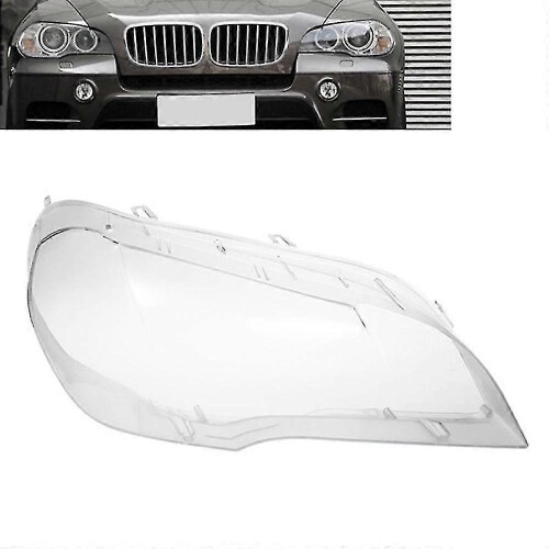 Car Clear Headlight Lens Cover Replacement Head Light Lamp Shell Cover For- X5 E70 2008-2013 Right 2