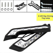 2 stuks 12V 5W dagrijverlichting COB mistlampen L-vorm 6LED auto universeel rijlicht