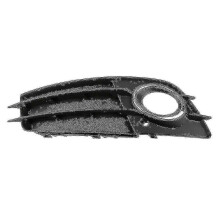 Left Side Matte Black Fog Light Grill Chrome Ring S-line Bumper Compatible With- A4 B8 S-line S4 2008-2012