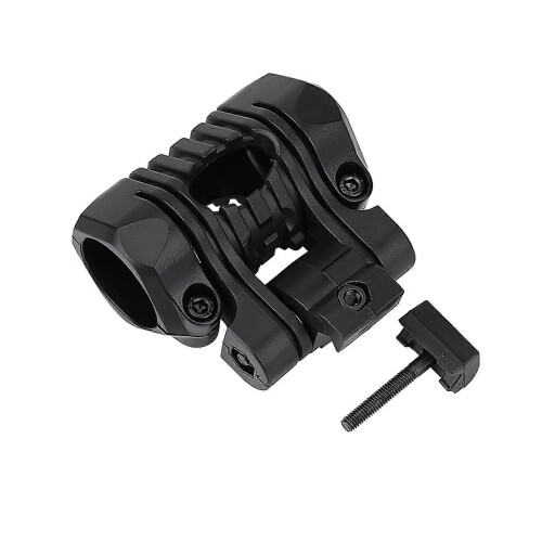 Plastic Quick Release Flashlight Clamp Clip Mount Accessory for Fast Helmet (Black)