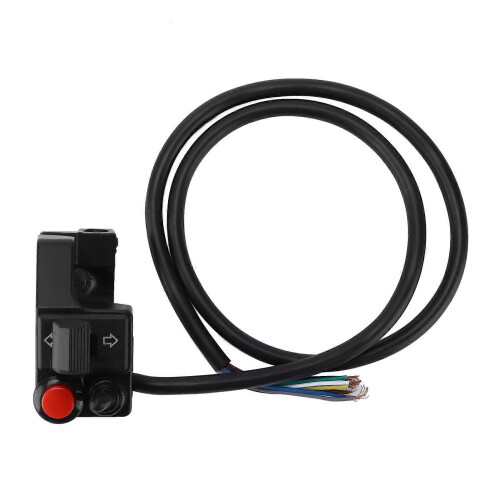 Interruptor de guidão de motocicleta de 22 mm esquerdo de 7/8 polegadas 3 em 1, buzina, seta, farol