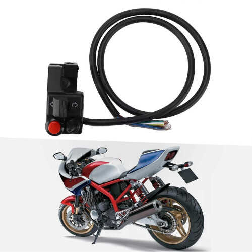 Interruptor de guidão de motocicleta de 22 mm esquerdo de 7/8 polegadas 3 em 1, buzina, seta, farol 1