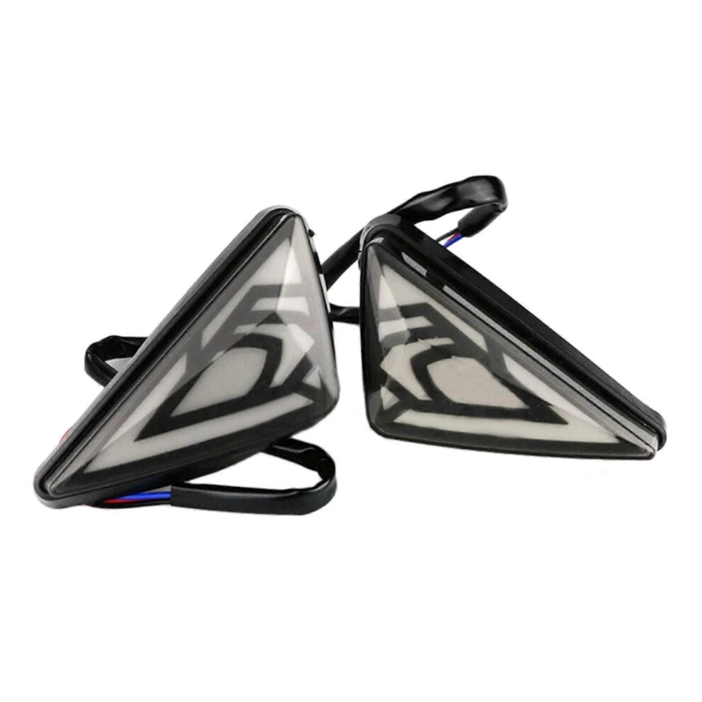 Motorcycles Turn Signals LED Motorcycle Triple-cornered Flowing Turn Signals Lights Indicator Blink