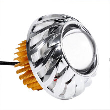 Faro per moto LED con lente singola, proiettore Angel Devil Eye, luce spot bianca N. 38335