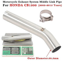 Motorrad Auspuffanlage modifizierter Schalldämpfer 51mm Mittelverbindungsrohr Edelstahl Slip On fr