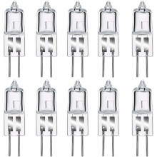 Halogenlampen G4 35W 12V, warmweiß 2800K, dimmbar, transparente Kapsel, 10 Stück
