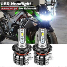 2 stücke Motorrad H7 Led Scheinwerfer Lampen 6000k 9600lm Für Kawasaki Z1000 2003-2013 Klr650 2008-2017