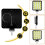 New Square 16 Light 48w Work Light Motorcycle Headlight Auxiliary Light Off-road Vehicle Modified Light 3