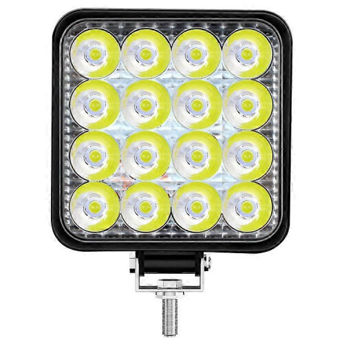 New Square 16 Light 48w Work Light Motorcycle Headlight Auxiliary Light Off-road Vehicle Modified Light