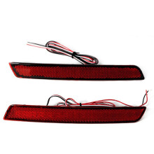 Conjunto de luz reflectora de freno para parachoques trasero LED con lente roja para Chevy Malibu 2012-2015