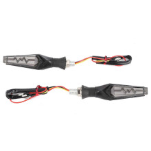 2 stücke Motorrad LED Blinker Licht Blinkt Dynamisch IPX66 Wasserdicht Universal M10Rot und Gelb