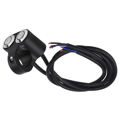 Interruptor de guidão de motocicleta de 7/8 polegadas e 22 mm, farol, freio, luz de neblina, liga/desliga 1