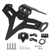 Kennzeichenhalter hinten, Heckklappe, Kotflügel entfernen, mit LED-Licht, passend für Yamaha MT?07 FZ?07