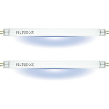 Lot de 2 ampoules de rechange T5 F6W pour tue-mouches et insecticides 12 W