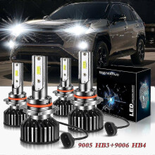 Für Toyota Rav4 2006-2018 Scheinwerfer, 9005/hb3 Fernlicht + 9006/hb3 Abblendlichtbirnen, 4 Stück