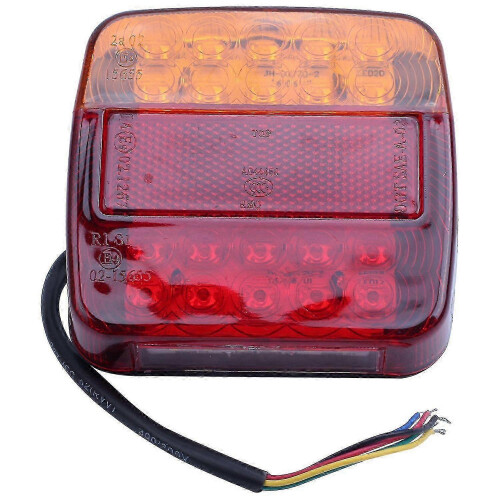 Luce Di Posizione Posteriore A LED | Fanale Per Camion, Rimorchio E Roulotte | 12V-24V | Omologazione E9 | 3 LED | Dimensioni 73x33 Mm - 2