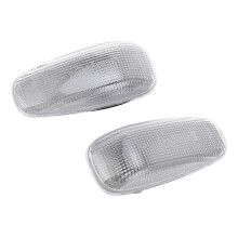 2 Pcs Side Marker Light Housing A2108200921 Turn Signal Lamp Cover Replacement for Benz C E V CLK SL