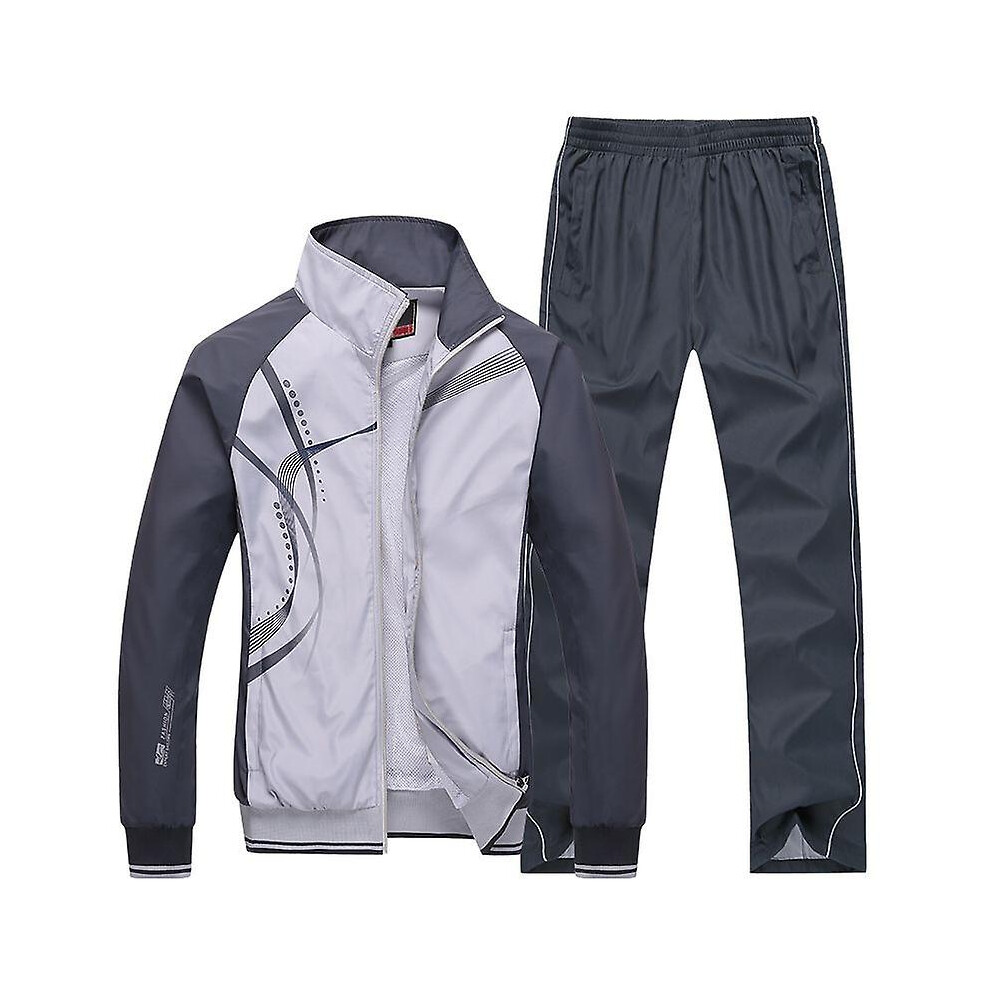 (M-gris clair) Vêtements de sport pour femmes, nouveau survêtement printemps-automne, ensembles de haute