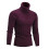(XL-Weinrot) Herbst Winter Herren Rollkragenpullover Herren Strickpullover Rollkragen Strickpullover 1