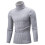 (2XL-hellgrau)Herbst Winter Herren Rollkragenpullover Herren Strickpullover Rollkragen Strickpullover 1