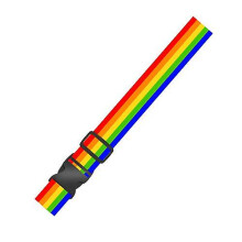 (Classic Rainbow) 1 peça de alças de bagagem com fivela de um clique da moda - designs de alta qualidade,