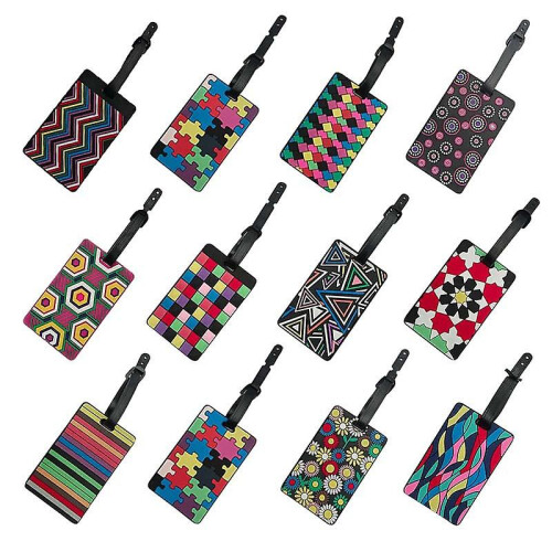 (Cor triangular) Alças de bagagem estilo étnico descoladas - elegantes, de alta qualidade, duráveis, 2
