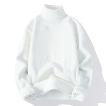 (XL-weiß) Herbst Winter Herren Rollkragenpullover Herren Strickpullover Rollkragen Strickpullover Warm