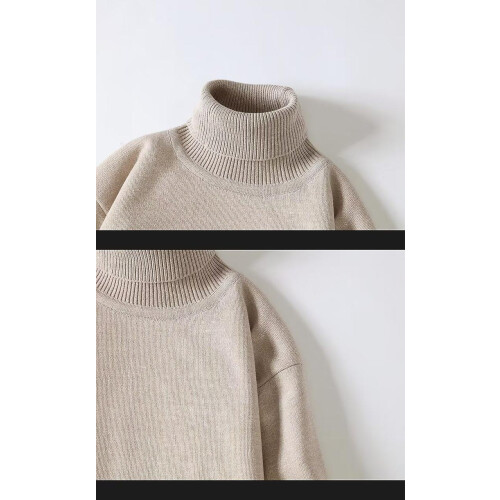 (3XL-braun)Herbst Winter Herren Rollkragenpullover Herren Strickpullover Rollkragen Strickpullover 1