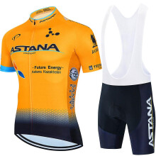 Camisa de ciclismo Astana Team Edition (XS-Style 11): manga curta premium para MTB, ciclismo de estrada